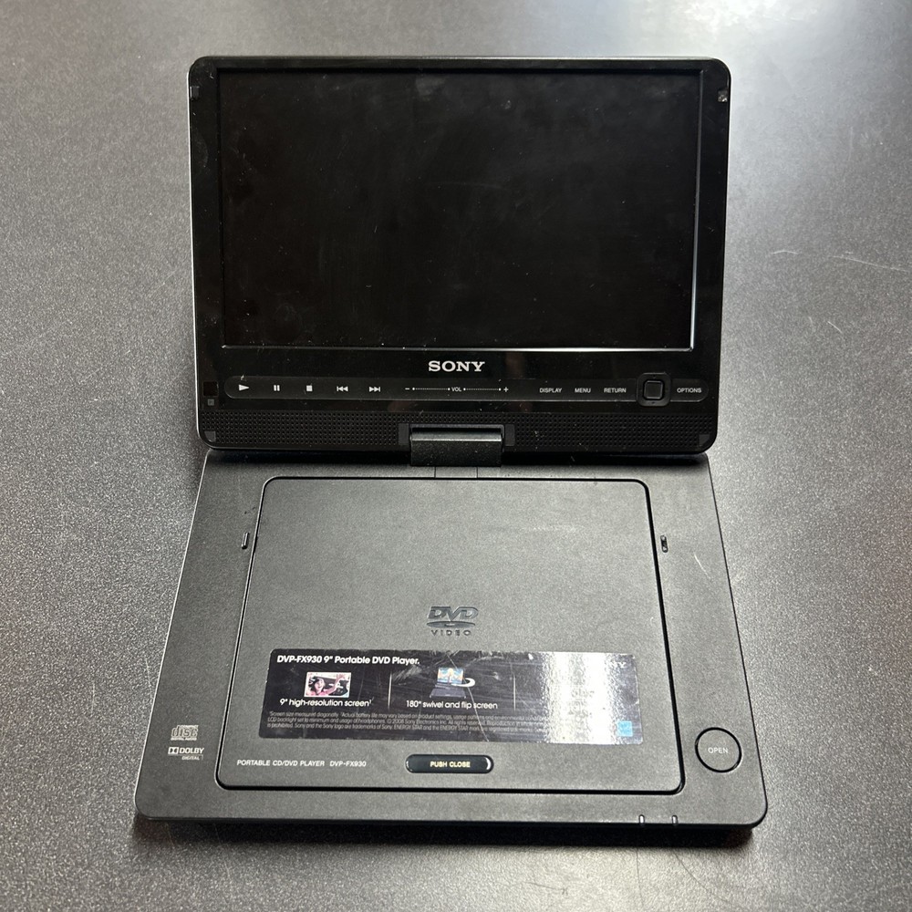 Sony DVP-FX930 Portable DVD Player (9") Untested