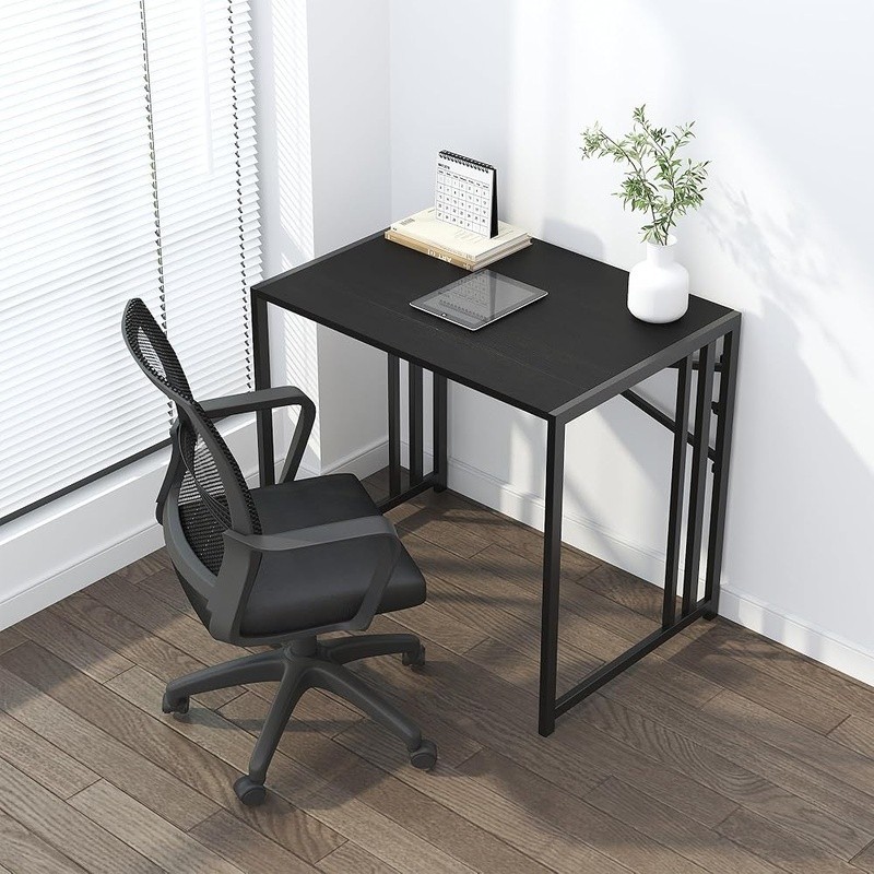Folding Desk Space Saving Portable Computer Gaming Table Home Office Use