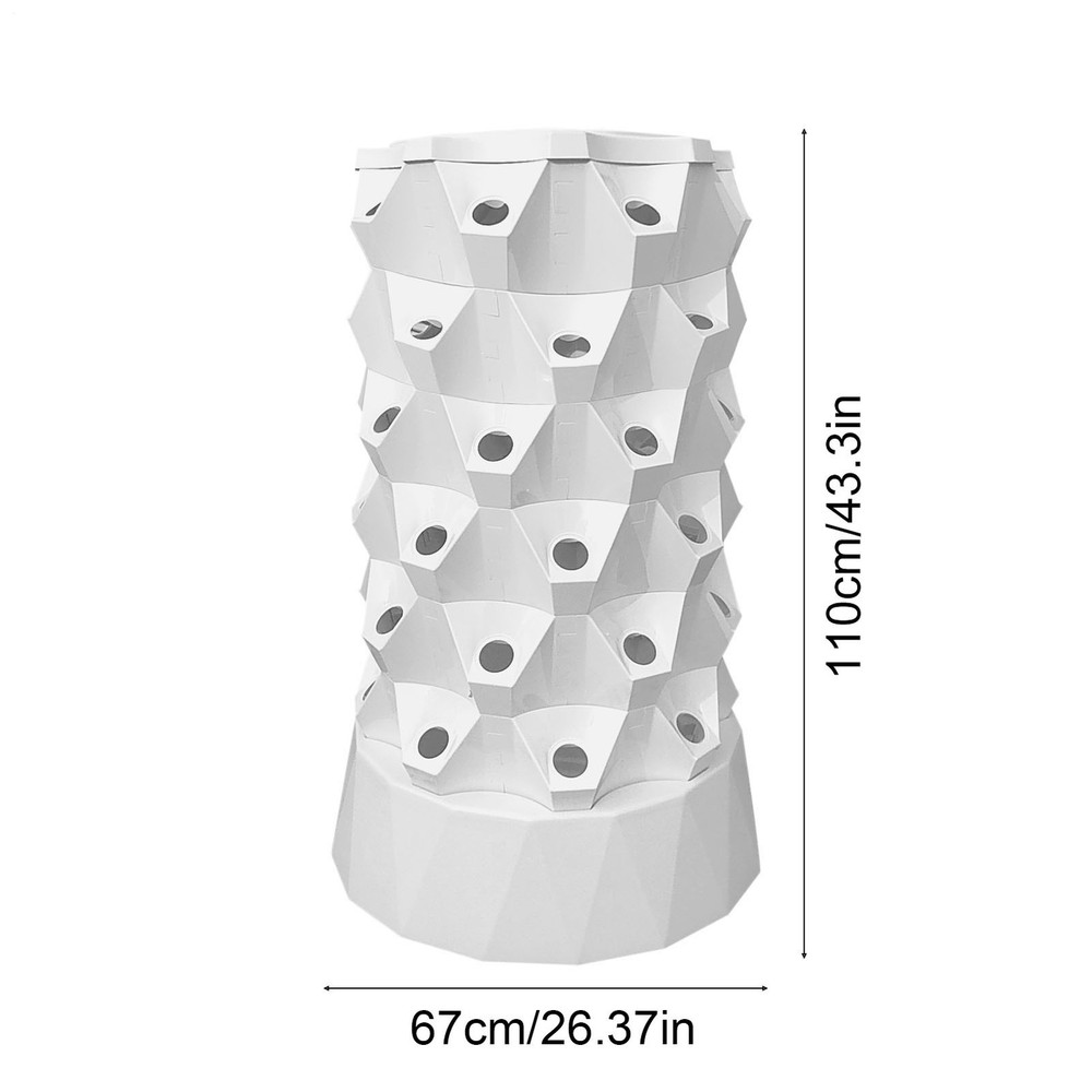 Hydroponics Tower 48 Slots Hydroponic Growing Tower Layered beautifully
