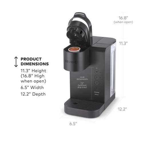 Keurig K-Express Essentials Single-Serve K-Cup Pod Coffee Maker (Matte Gray)