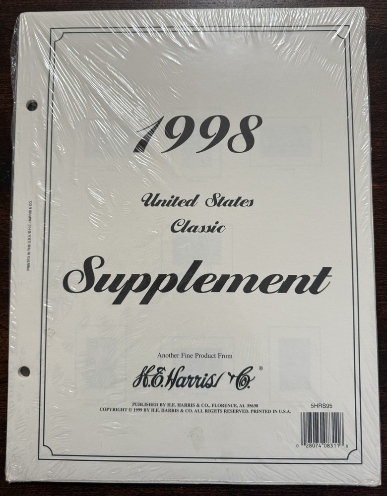 1998 Harris US Stamp Album Supplement - unopened
