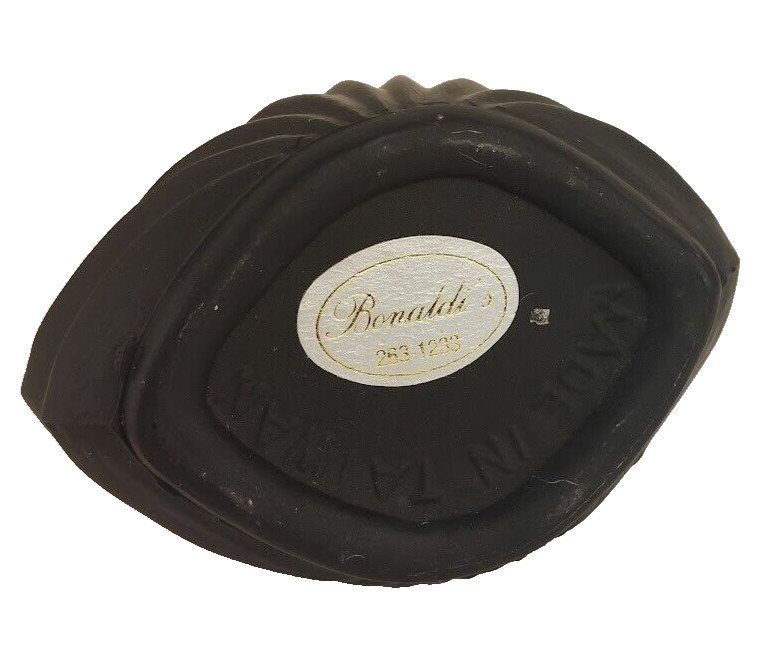 Vintage Bonaldi's Matte Black Perfume Bottle