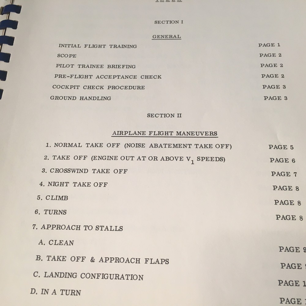 Lockheed 1329 JetStar Flight Training Manual