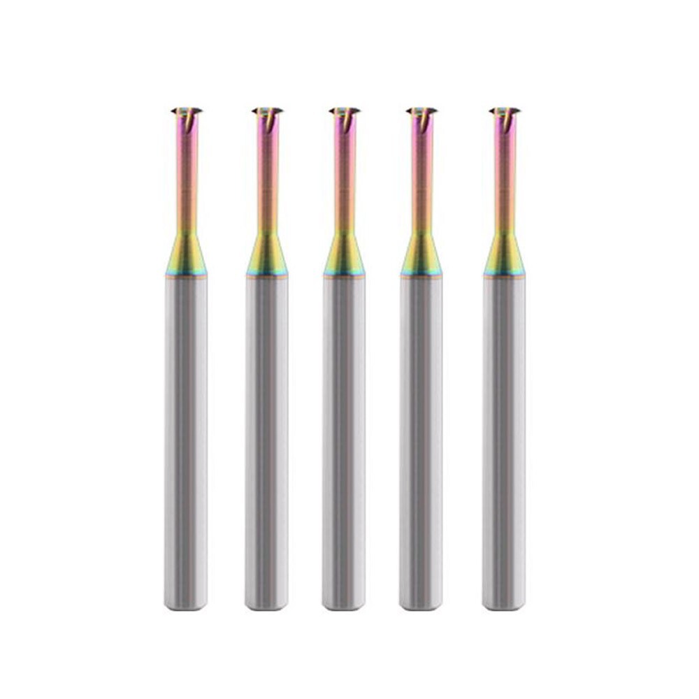 5pcs D2.35 Carbide Thread Milling Cutters for Aluminum Thread Angle 60 Degrees