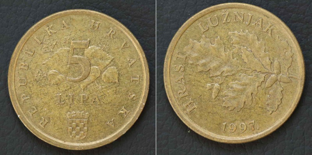 *Croatia Coin, 5 Lipa 1997 [E10397]7s8