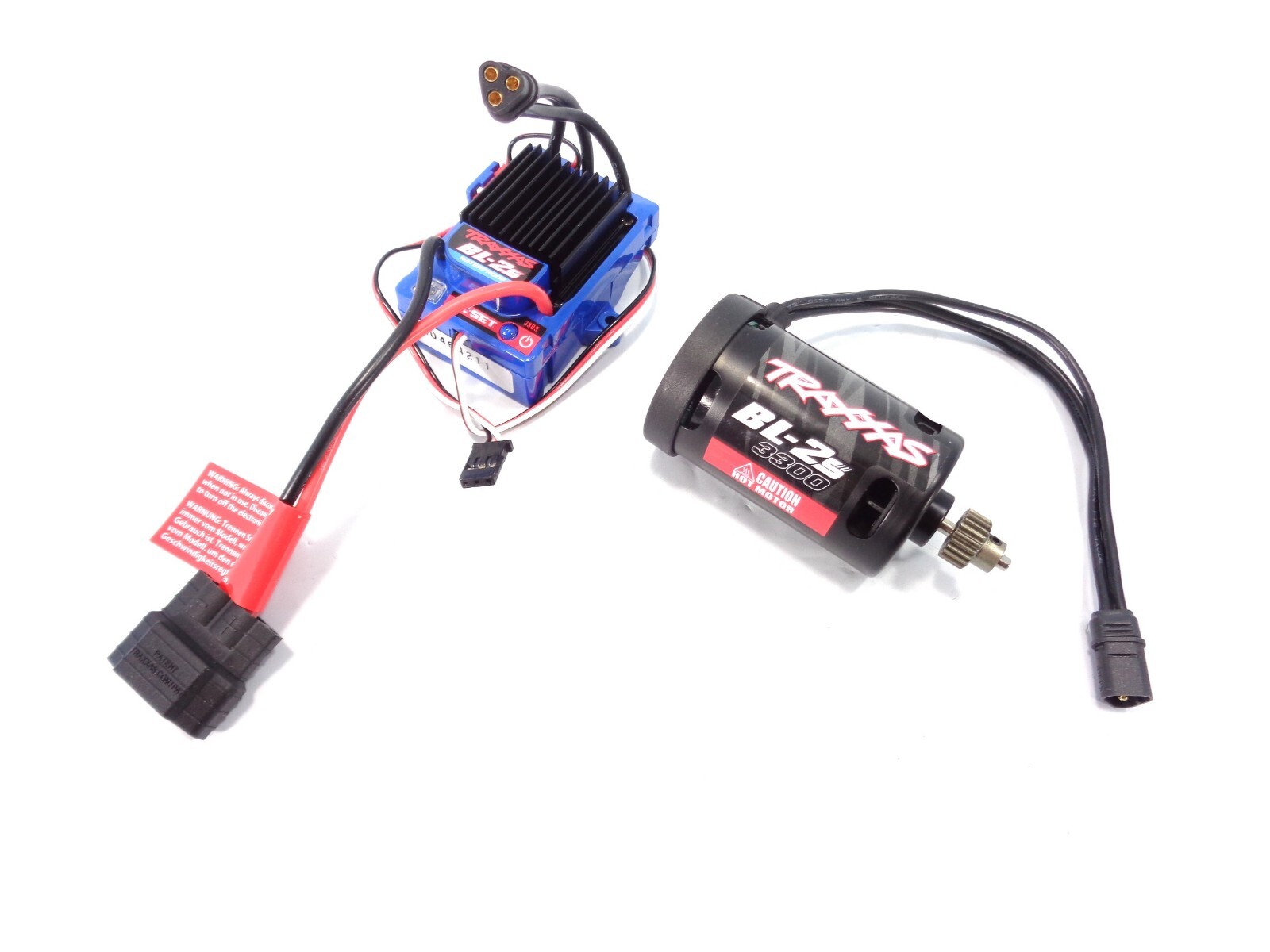 Traxxas BL-2s Waterproof 3300 Brushless Motor and ESC Slash Rustler Stampede