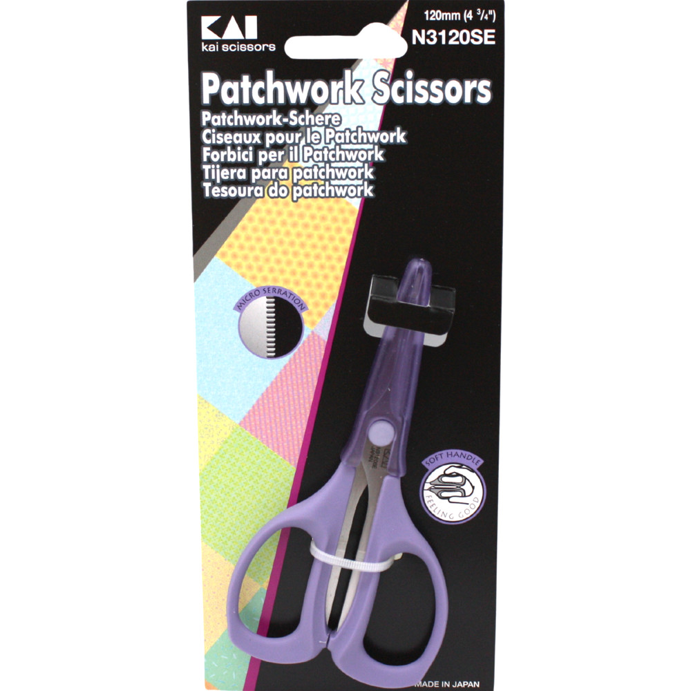 Kai N3120SE 4-3/4" Patchwork Scissors Shears
