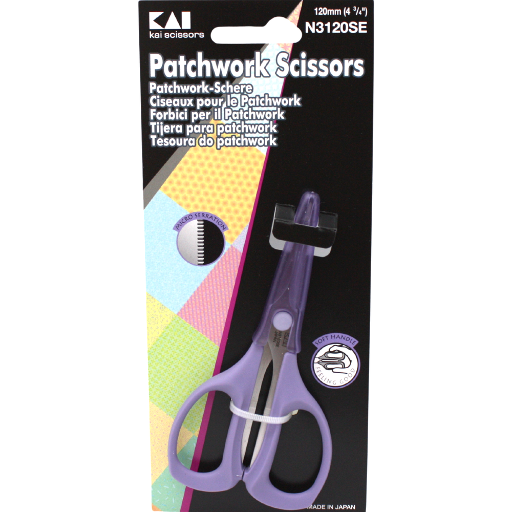 Kai N3120SE 4-3/4" Patchwork Scissors Shears