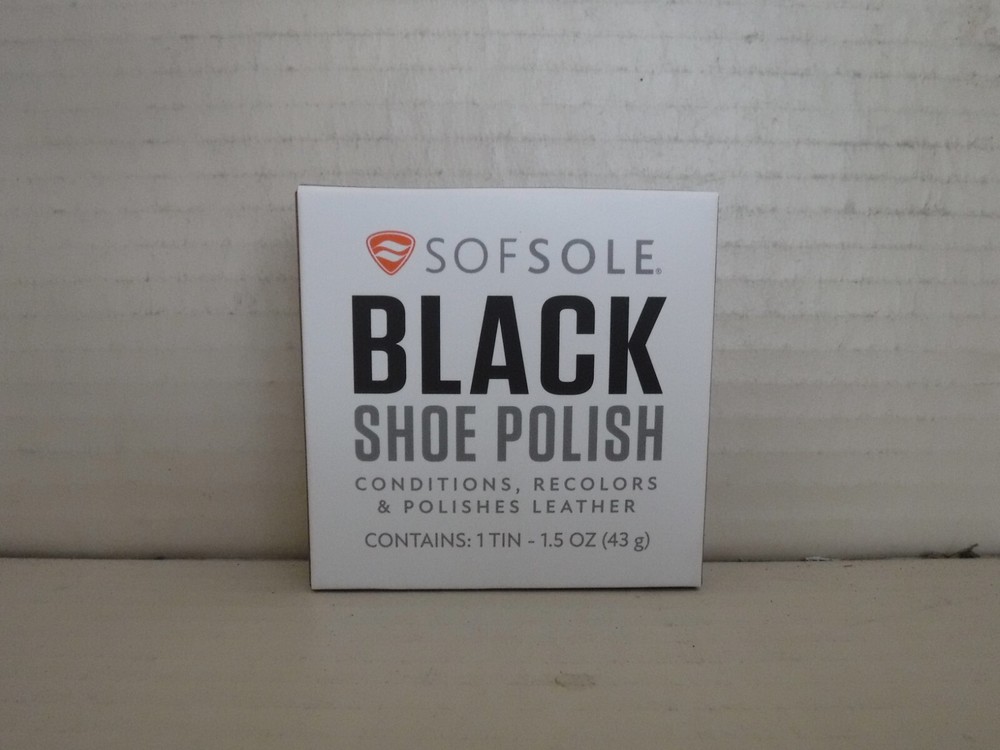 Sofsole Shoe Polish, Black, 1.5-Ounce