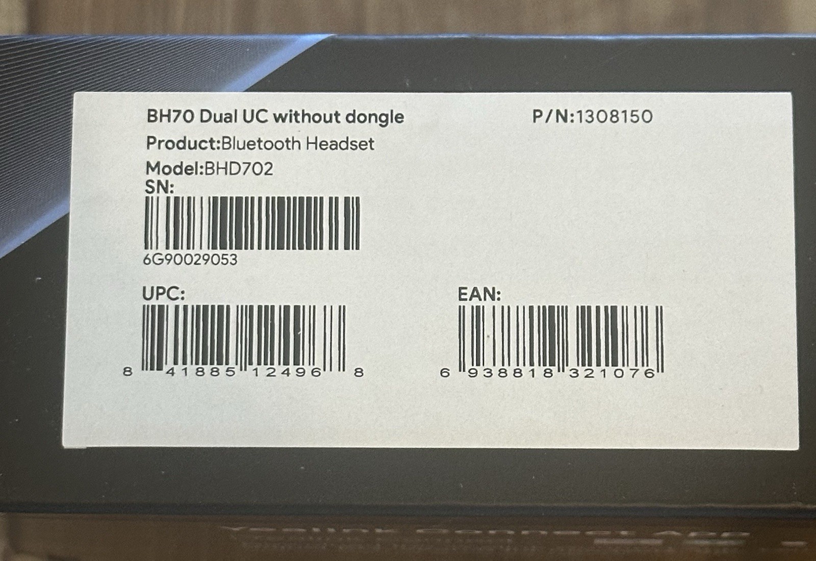 NEW Yealink BH70 Dual UC Bluetooth Headset without dongle