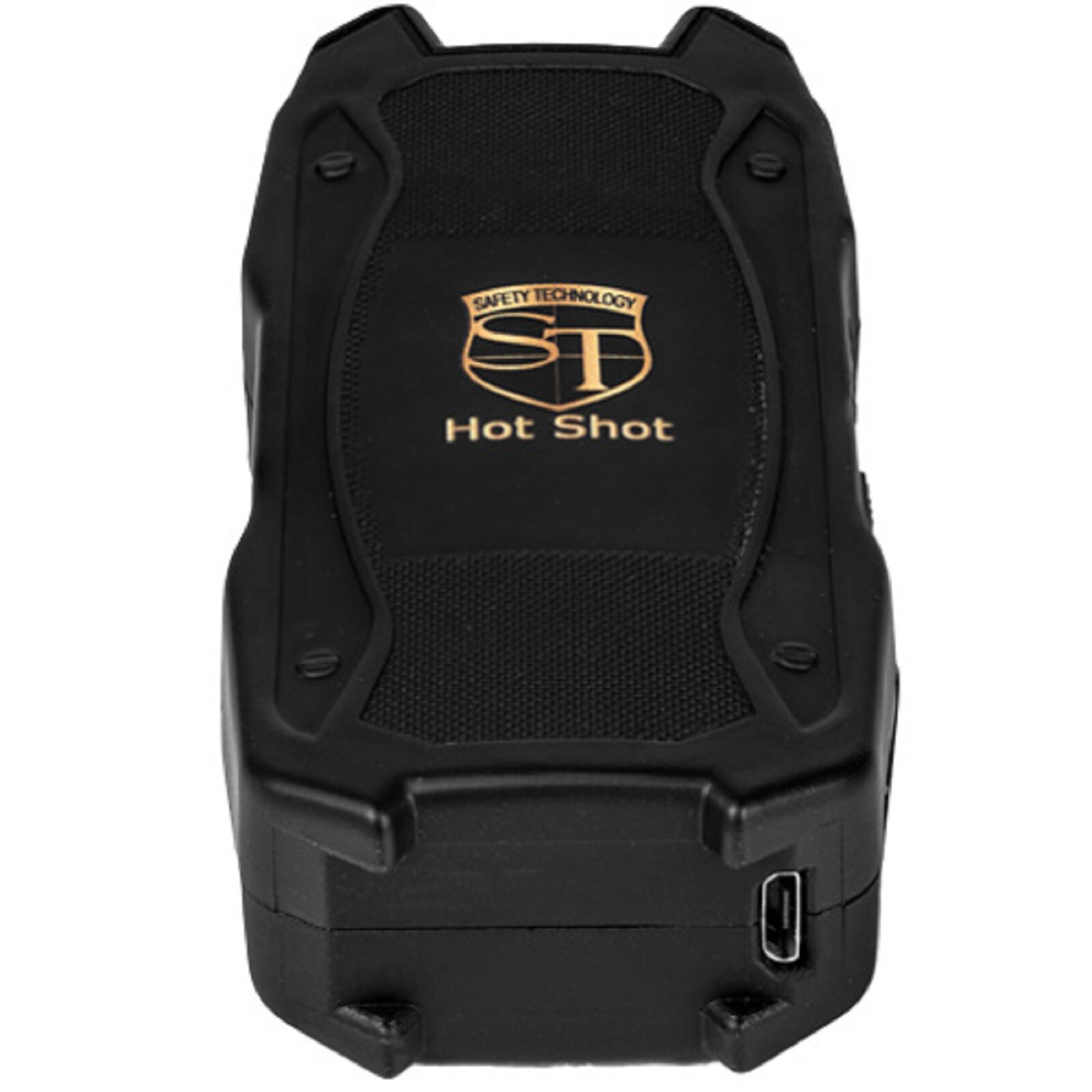 Hot Shot Stun Gun Black 90 Million volts Rechargeable Flashlight battery Meter