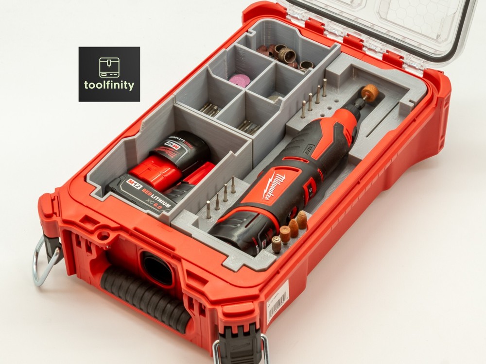 Milwaukee Packout Insert for 2460-20 M12 Rotary Tool (Insert Only)