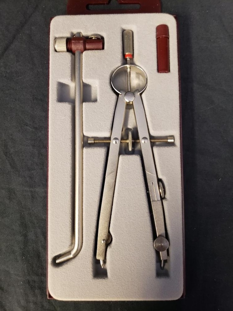 VINTAGE ROTRING DRAFTING COMPASS SET MADE IN WEST GERMANY (B26004933)