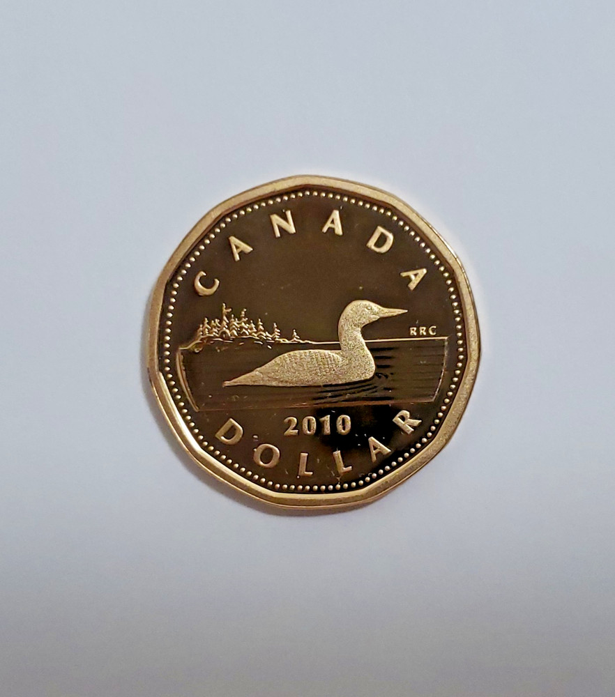 2010 Canadian uncirculated  proof loon dollar