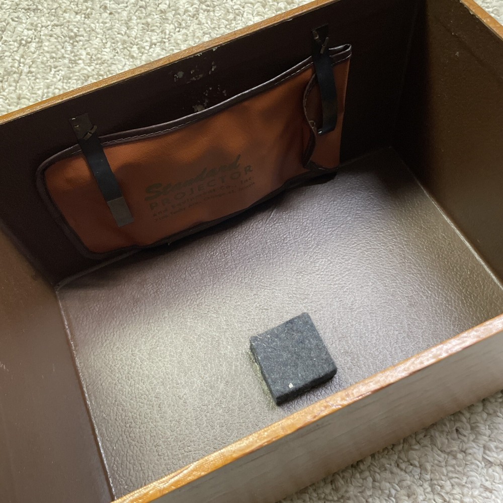 vintage standard projector Original Case Manual Working