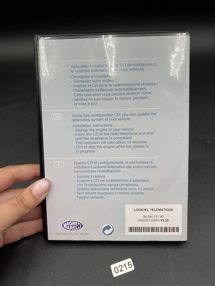 MagnetiMarelli Telematic System cd software, Cd Logiciel, Version 490 V6.52