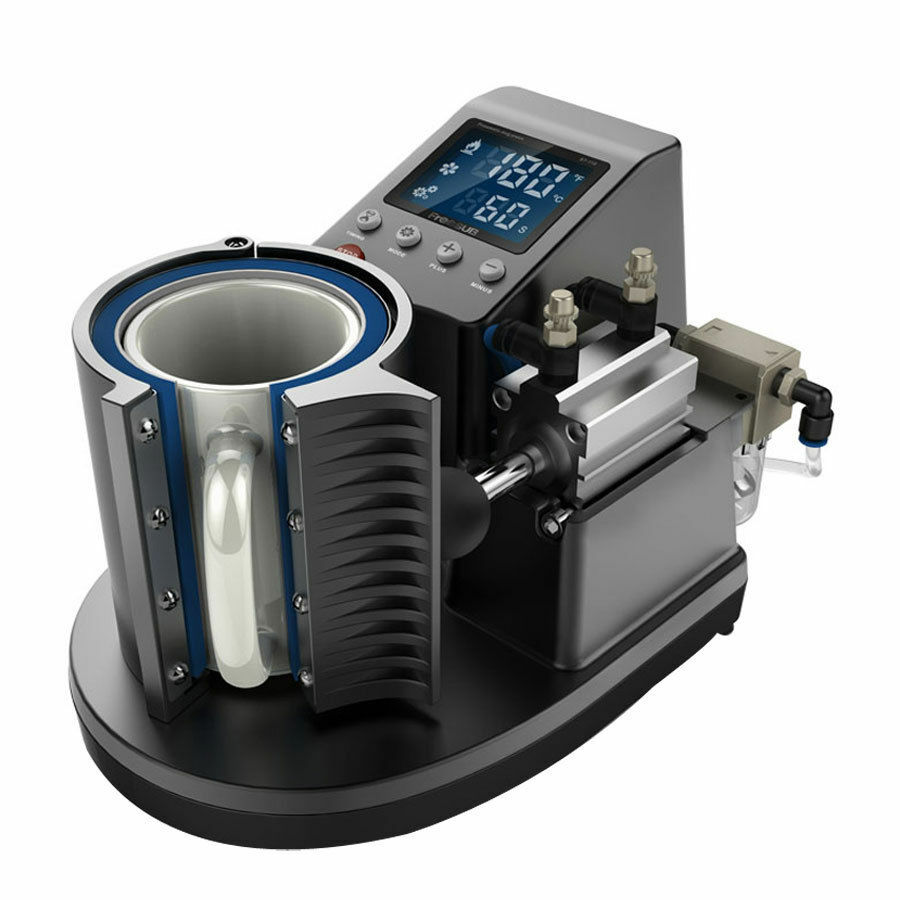 110V 11oz Pneumatic Mug Heat Press Machine Sublimation Printer Mug Cup Transfer