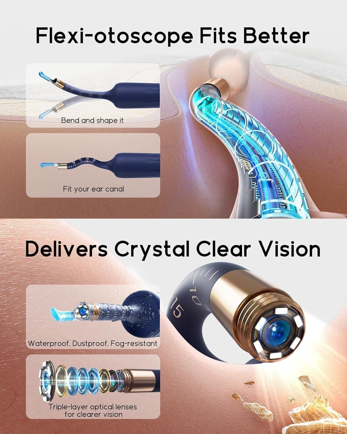 Bebird Earsight Plus D39R Ear Wax Removal Tool Camera, FSA HSA Eligible Items