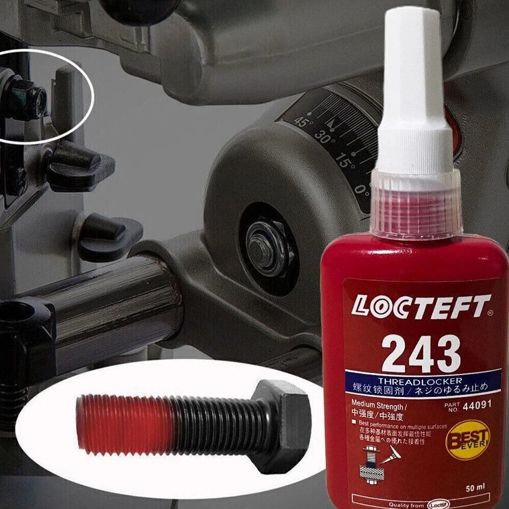 50ml 243 Thread Lock Bolt Stud Fast Fix Screw Glue Nut Compound DY