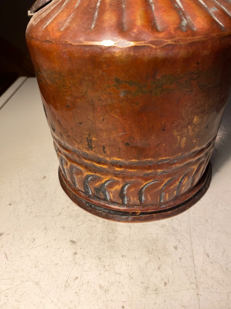 Antique Red Copper Ottoman Pitcher Islamic Handmade