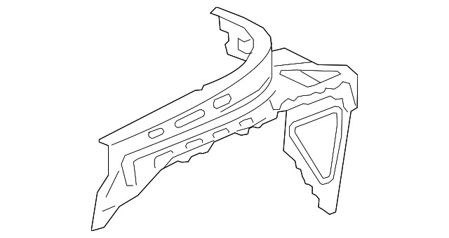 Genuine GM Passenger Side Quarter Upper Inner Panel 22822179