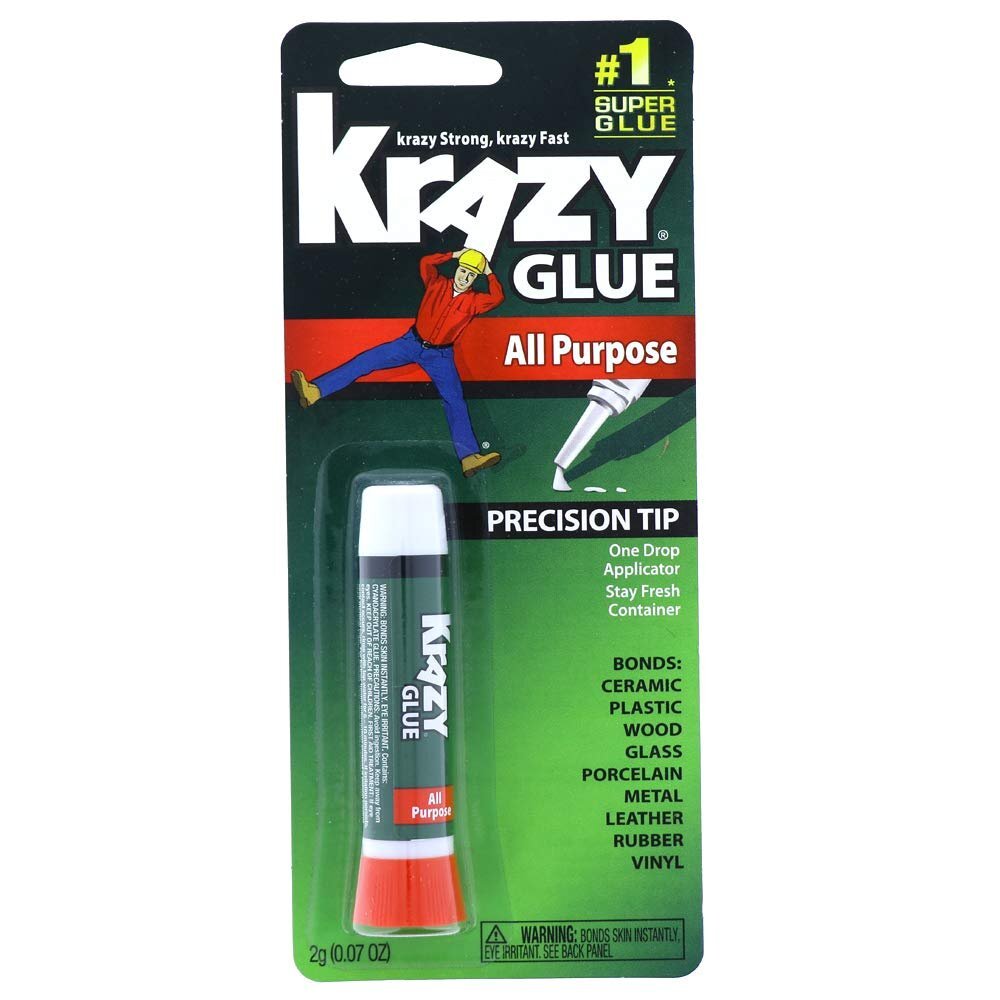 Krazy Glue Original Adhesive - Super Glue - Precision Tip - Multi-Purpose One...