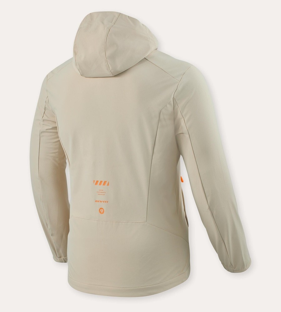 REV'IT JERRY WINDPROOF SOFTSHELL CASUAL LIGHT JACKET SAND BEIGE SIZE S
