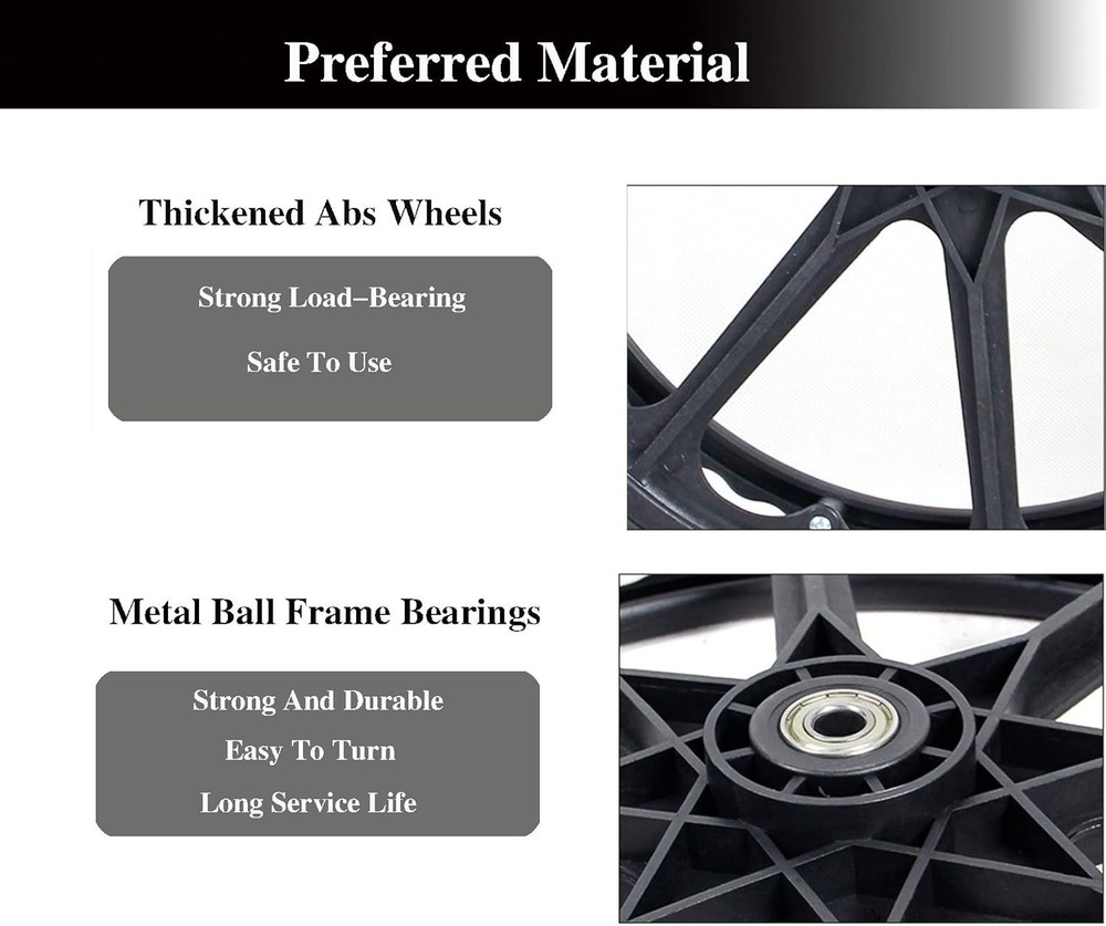 High-Quality 24-Inch Wheelchair Replacement Wheels - Durable Nylon Construction