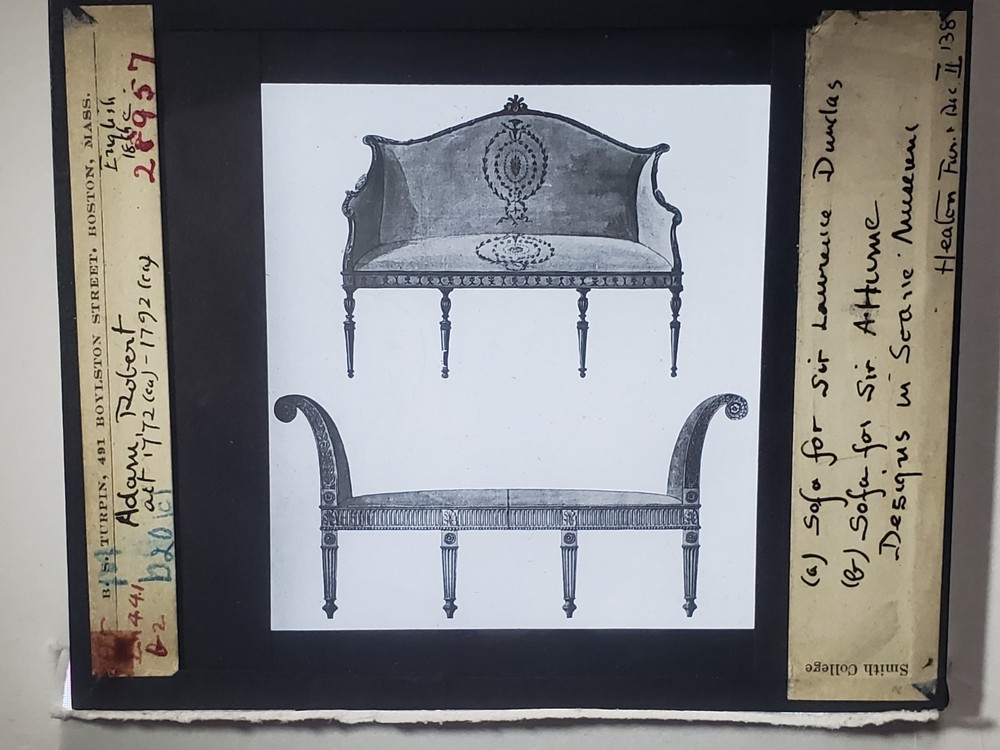 Sofa Designs By Robert Adam, Magic Lantern Glass Slide