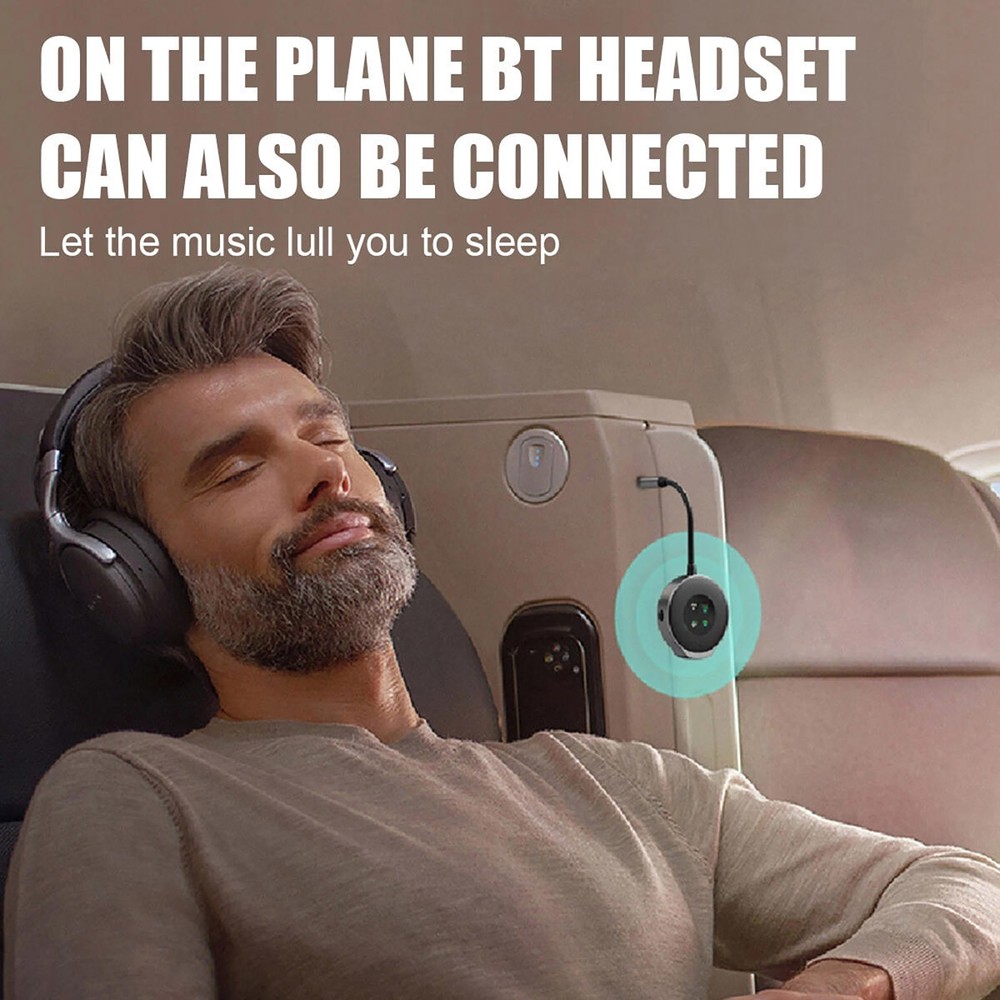 New Bluetooth 5.3 Wireless Transmitter Receiver Car Aux Audio Adapter 3.5mm