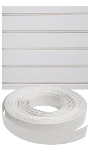 Vinyl Inserts Slatwall White Panel Shelving Display 130 ft 1 Roll Accent
