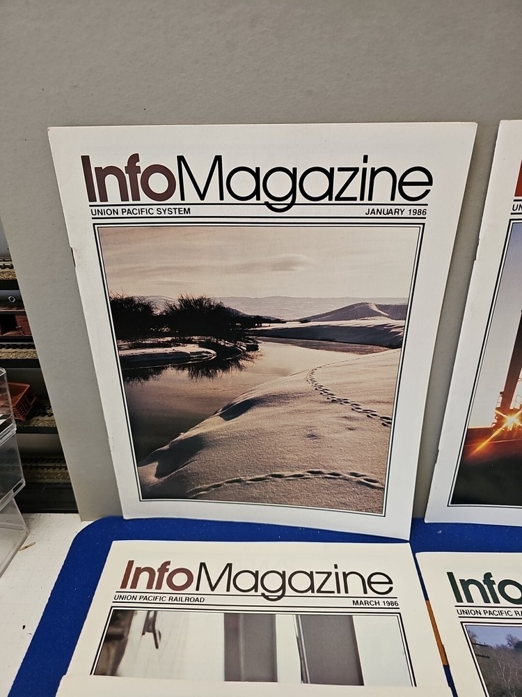 Info Magazine Union Pacific System 1986 11 Issues