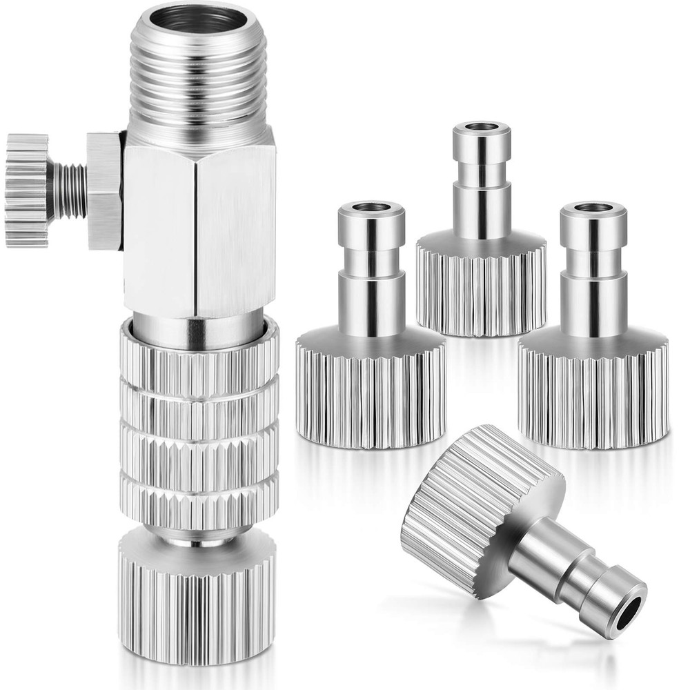 Airbrush Quick Release Coupling Adapter Kit Spray Gun Disconnect Set...