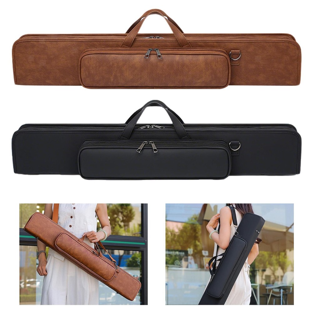 Pool Cue Case Billiard Rod Storage Bag Dustproof Compact with External Pocket