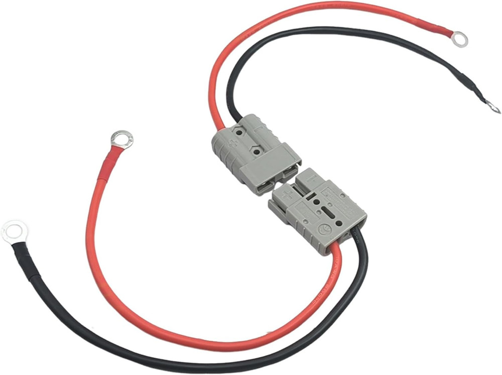 2Pcs Electric Forklift Charging Plug Cable with O Ring Battery Connect Quick Con
