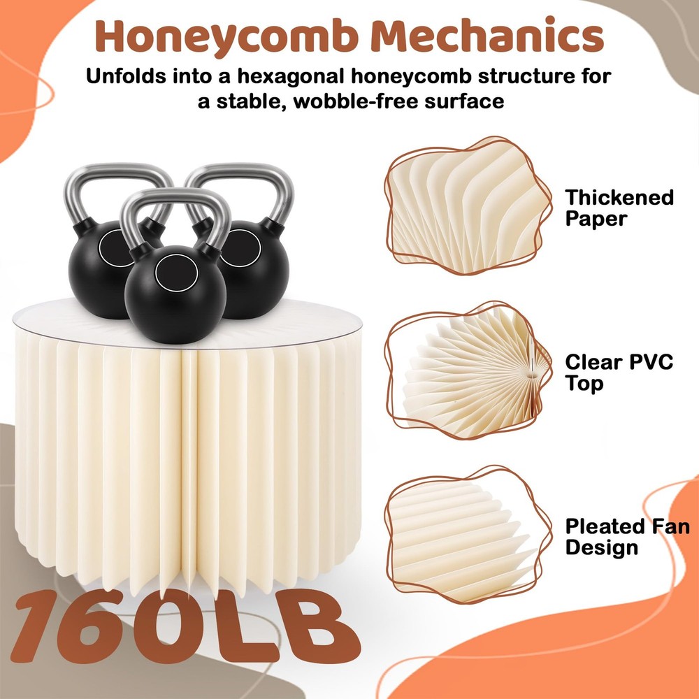 4 Pcs Buffet Risers Food Risers for Buffet Table Premium High-Density Cardboa...