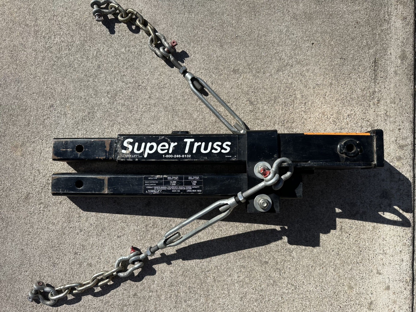 TorkLift SuperTruss Hitch Extension for SuperHitch Hitch Receivers Used