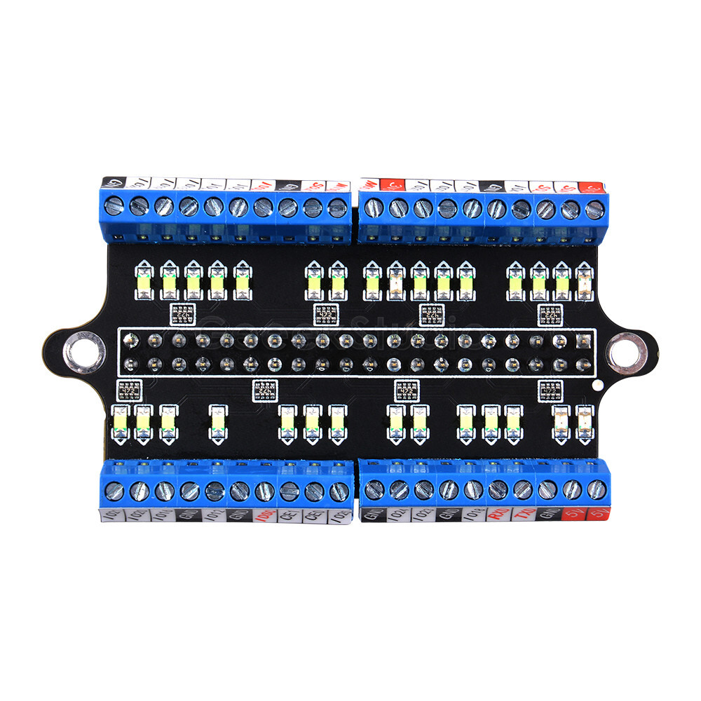 Raspberry Pi GPIO Expansion Board LED Screw Terminal Hat With Screwdriver