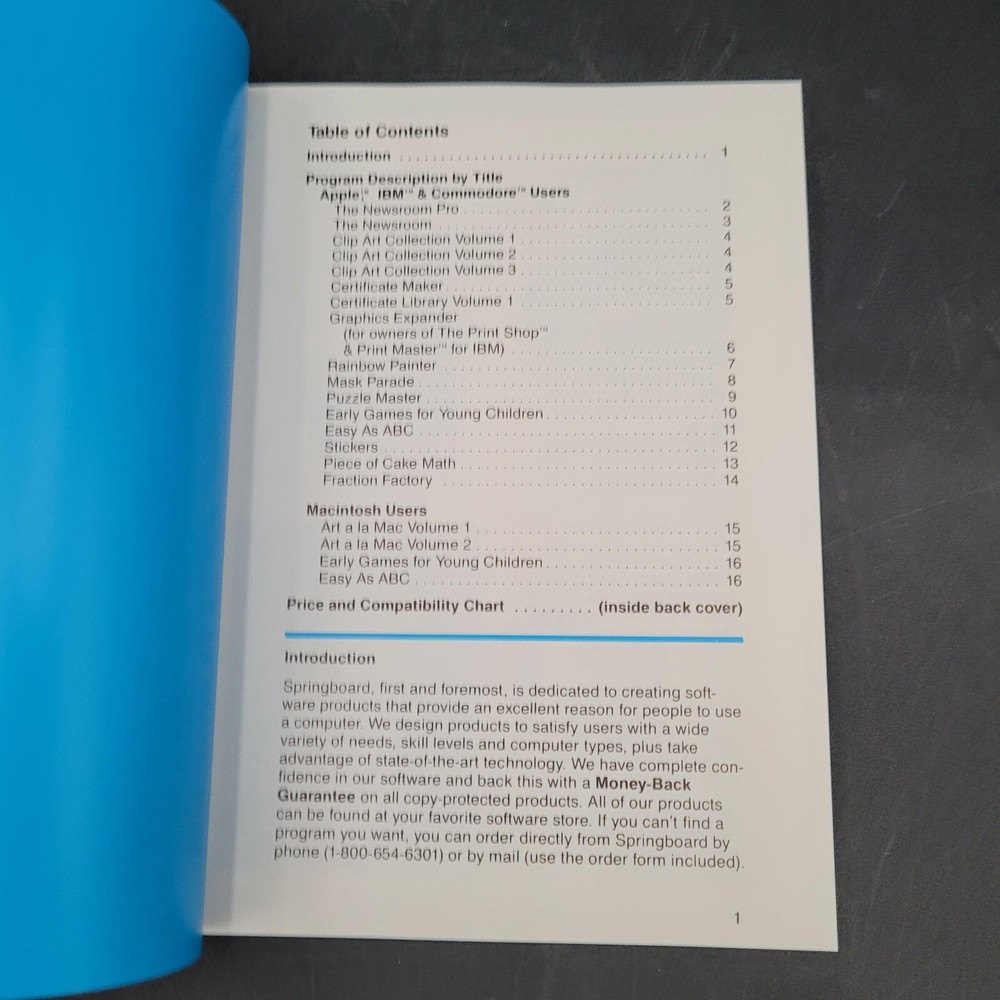 Vintage Computing Springboard Certificate Maker Commodore 64 128 UNTESTED C64