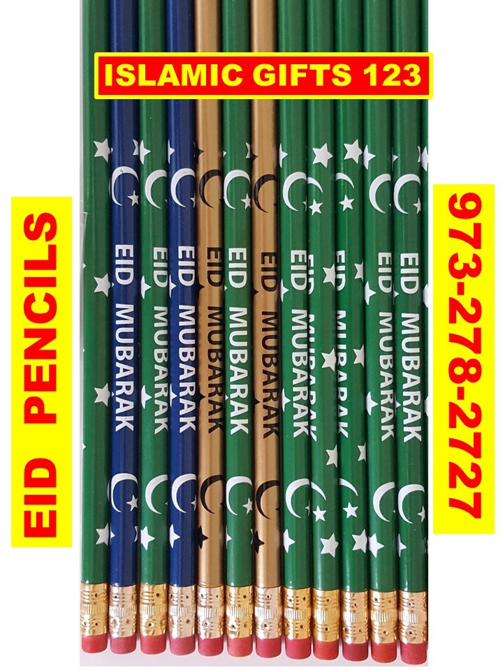 Eid Pencils Eid favors Islamic Gift Eid Party decor Eid Kids Gift Ramadan Gifts