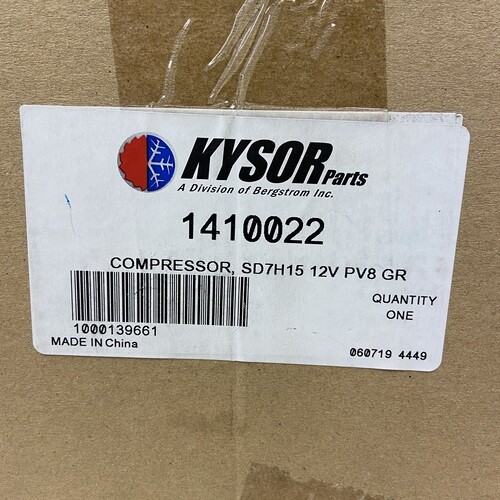 Kysor 1410022 A/C Compressor w/ Clutch (Genuine)