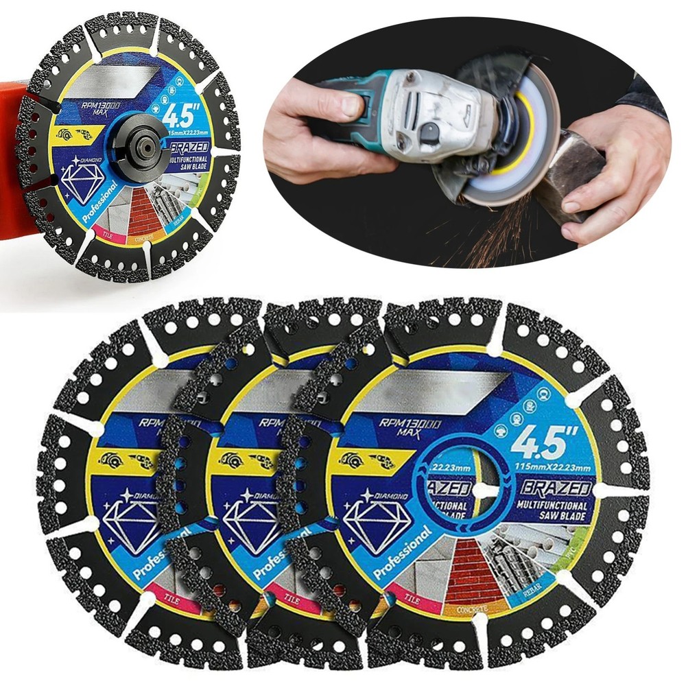 3pcs Durable Multi-Purpose Diamond Compound Saw Blade | 4.5 Inch for Tile