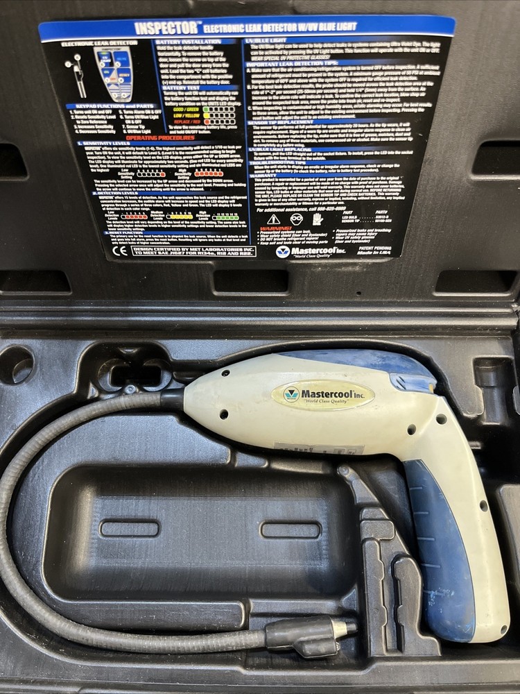 Mastercool 2 in 1 Electronic Leak Detector & Uv Led Blue Light 55200 Untested