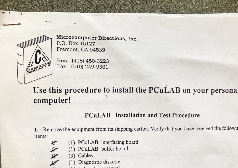 PCuLAB Microcomputer Training System (Logic) Complete NOS Kit 1995 Vintage USA