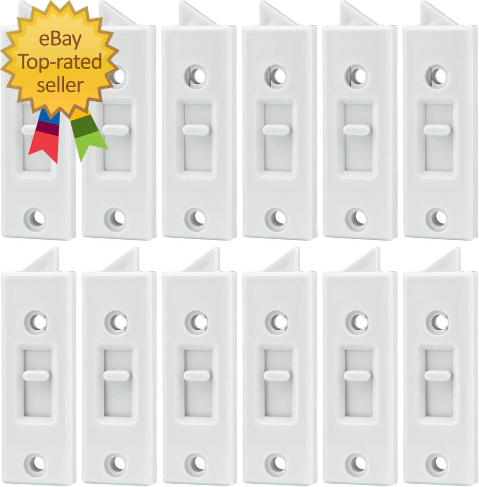 12 Pcs Window Latch Locks Spring Loaded Window Tilt Latch Replacement Part by