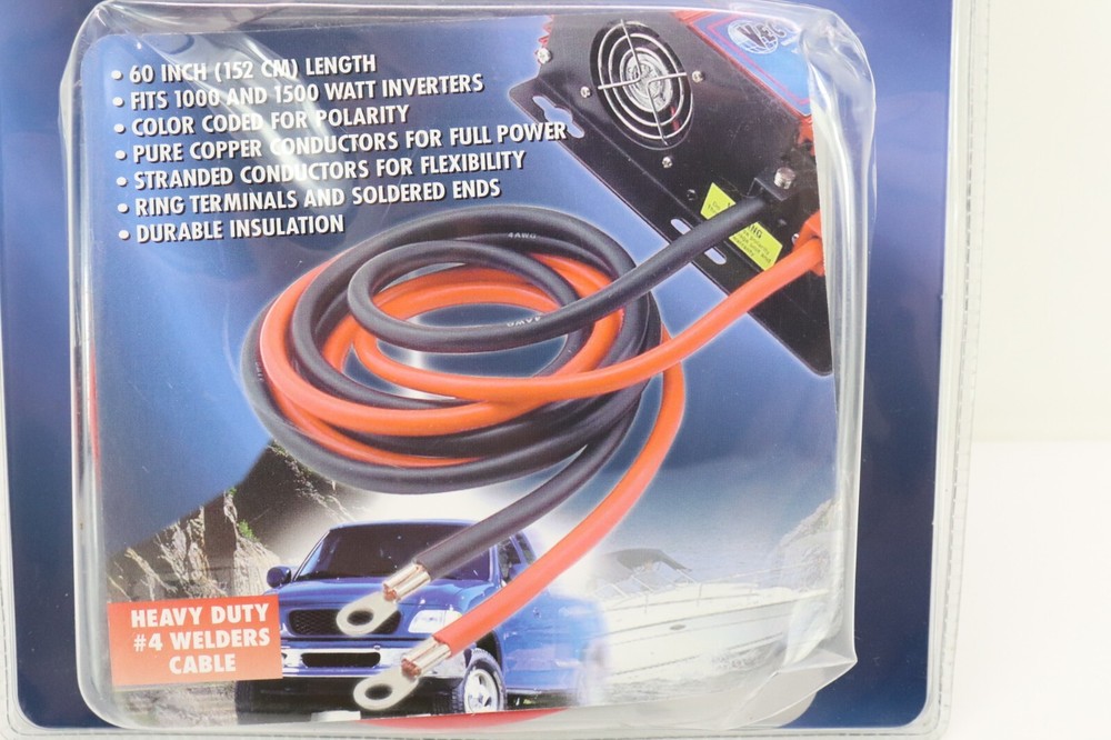 Vector MAXX Power Inverter Heavy Duty Cable Set VEC082 NEW
