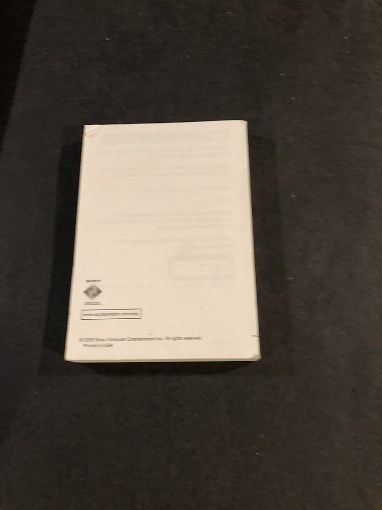 Psp System console instruction manual insert