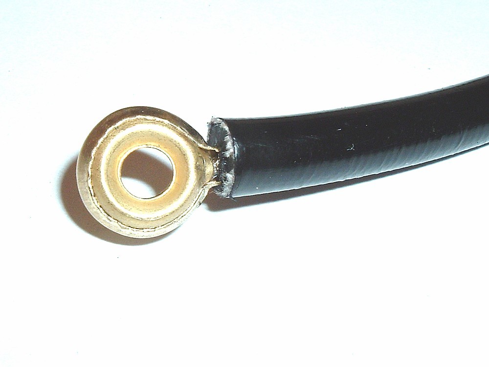 ANTIQUE OLD GAS ENGINE SPARK IGNITION WIRE BRIGGS WM WMB WI N U I  BLACK