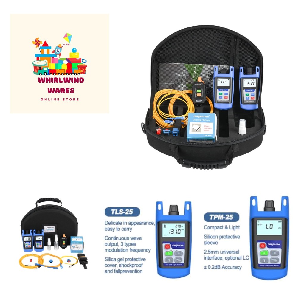 Versatile TLT-12E Fiber Optic Power Meter Kit - Essential Tool for Professionals