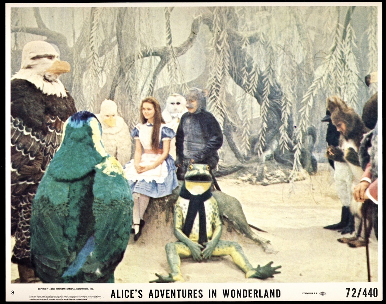 1973 ALICE'S ADVENTURES IN WONDERLAND British Musical LOBBY CARD Set MAD HATTER